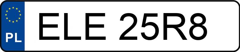Numer rejestracyjny ELE 25R8 posiada AUDI Q7 4L1 - ELE25R8