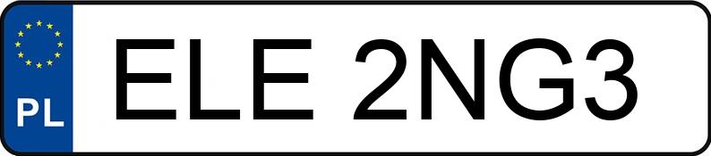 Numer rejestracyjny ELE 2NG3 posiada MG MG3 MR`24 E6 Standard - ELE2NG3 Numer rejestracyjny ELE 2NG3 posiada MG MG3 MR`24 E6 Standard - ELE2NG3