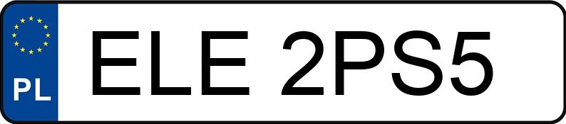 Numer rejestracyjny ELE 2PS5 posiada BMW X1 MR`10 E5 E84 sDrive18i - ELE2PS5