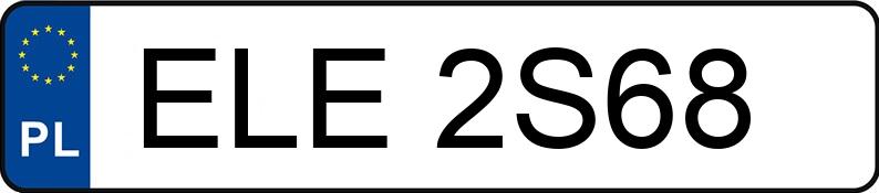 Numer rejestracyjny ELE 2S68 posiada SEAT Ibiza 1.4 MR`00 6K Select - ELE2S68