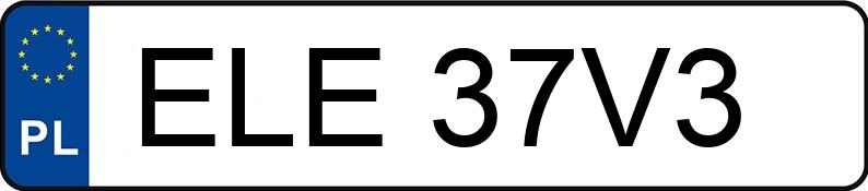 Numer rejestracyjny ELE 37V3 posiada FORD FOCUS - ELE37V3
