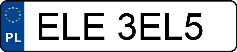 Numer rejestracyjny ELE 3EL5 posiada OPEL ASTRA - ELE3EL5
