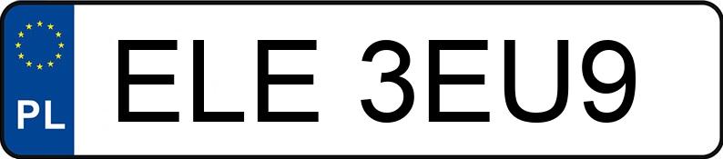 Numer rejestracyjny ELE 3EU9 posiada WIELTON PC2T - ELE3EU9 Numer rejestracyjny ELE 3EU9 posiada WIELTON PC2T - ELE3EU9