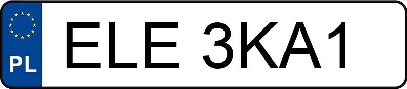 Numer rejestracyjny ELE 3KA1 posiada OPEL MOKKA - ELE3KA1