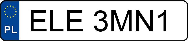 Numer rejestracyjny ELE 3MN1 posiada BMW 530 I - ELE3MN1 Numer rejestracyjny ELE 3MN1 posiada BMW 530 I - ELE3MN1