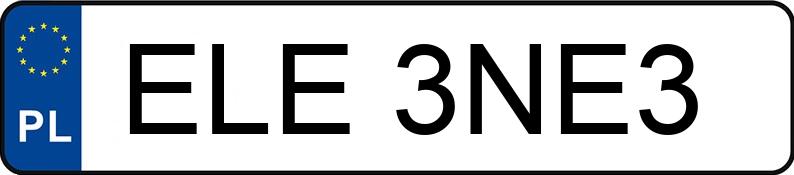 Numer rejestracyjny ELE 3NE3 posiada RENAULT MEGANE SCENIC - ELE3NE3 Numer rejestracyjny ELE 3NE3 posiada RENAULT MEGANE SCENIC - ELE3NE3