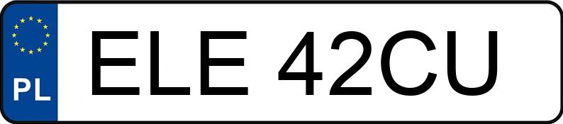 Numer rejestracyjny ELE 42CU posiada VOLKSWAGEN Golf II 1.8i Kat. GT - ELE42CU