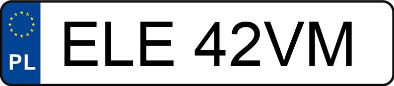 Numer rejestracyjny ELE 42VM posiada PEUGEOT 207 1.4 MR`06 E4 Sporty 95 - ELE42VM Numer rejestracyjny ELE 42VM posiada PEUGEOT 207 1.4 MR`06 E4 Sporty 95 - ELE42VM