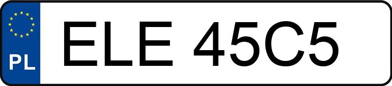 Numer rejestracyjny ELE 45C5 posiada OPEL CORSA - ELE45C5 Numer rejestracyjny ELE 45C5 posiada OPEL CORSA - ELE45C5