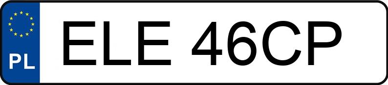 Numer rejestracyjny ELE 46CP posiada BMW 530 Diesel Kat. MR`01 E39 530 Diesel Kat. MR`01 E39 - ELE46CP