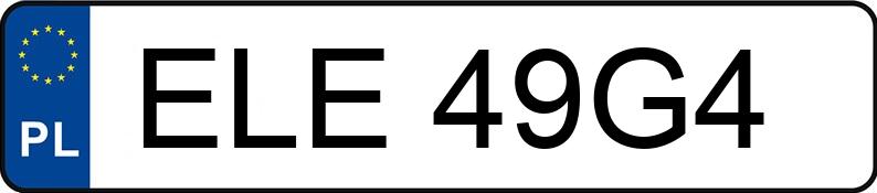 Numer rejestracyjny ELE 49G4 posiada BMW 530 - ELE49G4
