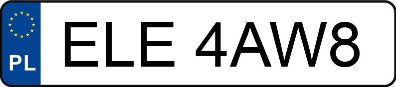 Numer rejestracyjny ELE 4AW8 posiada VOLKSWAGEN POLO - ELE4AW8 Numer rejestracyjny ELE 4AW8 posiada VOLKSWAGEN POLO - ELE4AW8