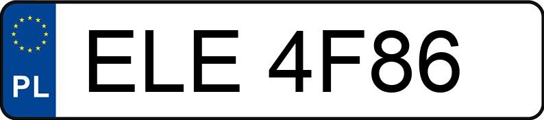 Numer rejestracyjny ELE 4F86 posiada VOLKSWAGEN Golf IV 1.6 MR`97 Highline Aut. - ELE4F86