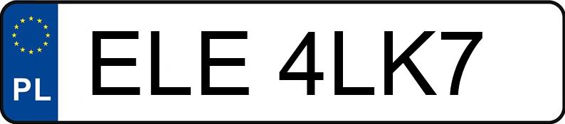 Numer rejestracyjny ELE 4LK7 posiada RENAULT T HD001 - ELE4LK7