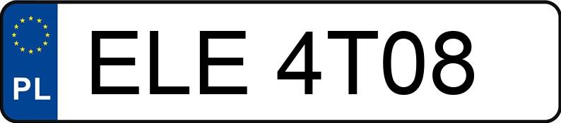 Numer rejestracyjny ELE 4T08 posiada AUDI A4 2.6 Kat. B5 A4 2.6 Kat. B5 - ELE4T08