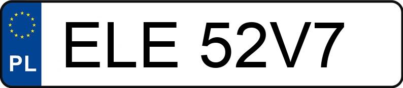 Numer rejestracyjny ELE52V7 posiada BMW 320 Touring Diesel MR`12 E5 F31 320 Touring Diesel MR`12 E5 F31