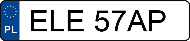 Registreringsnummeret ELE 57AP har MAZDA 626 2.2i Kat. MR`87 GLE - ELE57AP