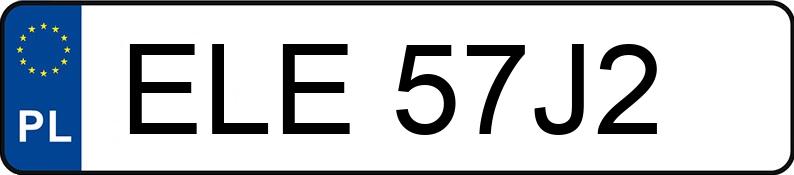 Numer rejestracyjny ELE 57J2 posiada TOYOTA Corolla Hatchback MR`02 E3 Terra - ELE57J2 Numer rejestracyjny ELE 57J2 posiada TOYOTA Corolla Hatchback MR`02 E3 Terra - ELE57J2