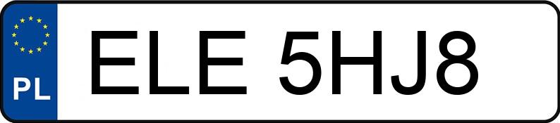 Numer rejestracyjny ELE 5HJ8 posiada BMW 320 Diesel MR`12 E5 F30 320 Diesel MR`12 E5 F30 - ELE5HJ8