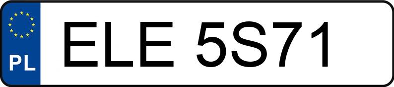 Numer rejestracyjny ELE5S71 posiada BMW 316i Compact Kat. E36 316i Compact Kat. E36