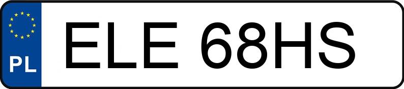 Numer rejestracyjny ELE 68HS posiada MAN 12.240 TGL E4 12.0t 12.240 BB - ELE68HS