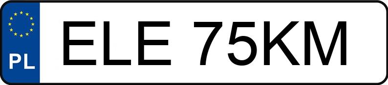 Numer rejestracyjny ELE 75KM posiada FORD MONDEO - ELE75KM