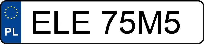 Numer rejestracyjny ELE 75M5 posiada AUDI A6 2.4 Kat. MR`02 E3 4B A6 2.4 Kat. MR`02 E3 4B - ELE75M5