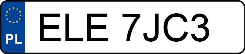 Numer rejestracyjny ELE 7JC3 posiada SKODA FABIA - ELE7JC3
