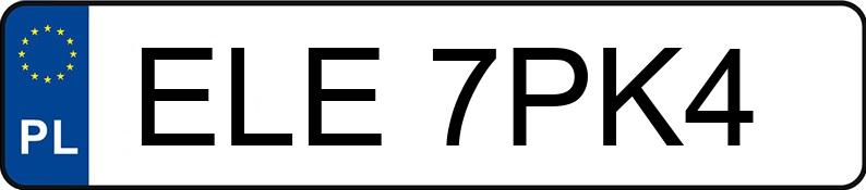 Numer rejestracyjny ELE 7PK4 posiada FIAT Bravo II 1.4 16V M-air MR`10 E5 Easy - ELE7PK4