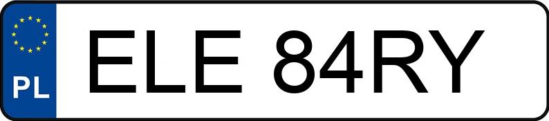 Numer rejestracyjny ELE 84RY posiada BMW 330i Kat. MR`98 E46 330i Kat. MR`98 E46 - ELE84RY