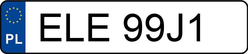 Numer rejestracyjny ELE 99J1 posiada BMW 120I - ELE99J1
