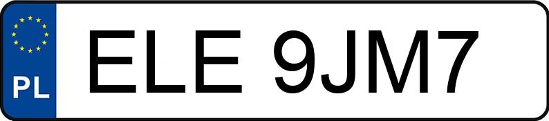 Numer rejestracyjny ELE 9JM7 posiada OPEL Calibra 2.0 MR`95 Calibra 2.0 MR`95 - ELE9JM7