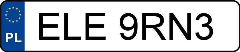 Numer rejestracyjny ELE 9RN3 posiada BMW 318I - ELE9RN3