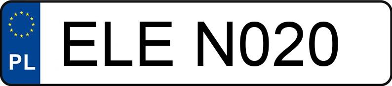 Numer rejestracyjny ELE N020 posiada VOLKSWAGEN POLO - ELEN020 Numer rejestracyjny ELE N020 posiada VOLKSWAGEN POLO - ELEN020