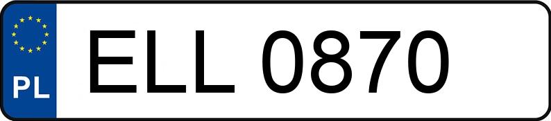 Numer rejestracyjny ELL0870 posiada FSM 126p FL 650