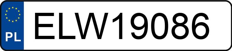 Numer rejestracyjny ELW 19086 posiada BMW 320D XDRIVE - ELW19086