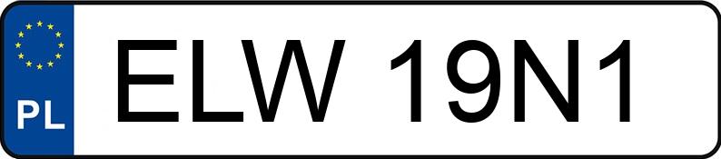 Numer rejestracyjny ELW 19N1 posiada KIA Sorento II 2.0 CRDi MR`10 E5 Voyage/L - ELW19N1