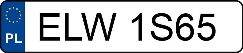 Numer rejestracyjny ELW 1S65 posiada TOYOTA CELICA 2.0GT-I - ELW1S65
