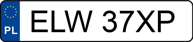 Numer rejestracyjny ELW 37XP posiada RENAULT  - ELW37XP