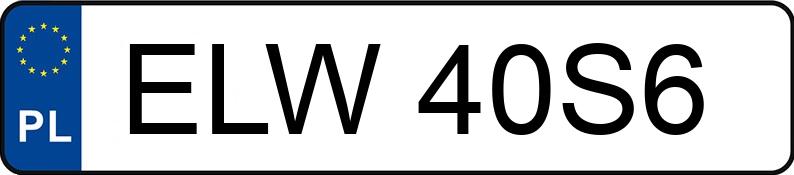 Numer rejestracyjny ELW 40S6 posiada RENAULT MASTER - ELW40S6
