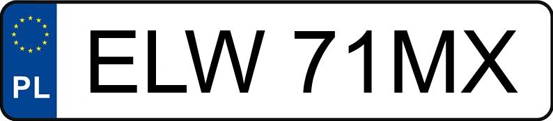 Numer rejestracyjny ELW71MX posiada ZETOR 5340 5340