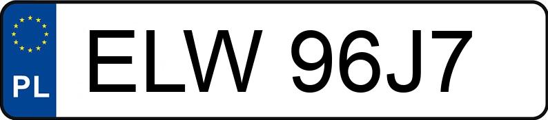 Numer rejestracyjny ELW 96J7 posiada MERCEDES-BENZ SLK 200 - ELW96J7