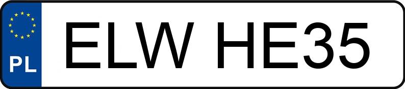 Numer rejestracyjny ELW HE35 posiada SEAT 5P ALTEA - ELWHE35