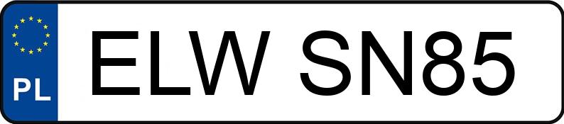 Numer rejestracyjny ELW SN85 posiada BMW 320i MR`12 E5 F30 xDrive - ELWSN85 Numer rejestracyjny ELW SN85 posiada BMW 320i MR`12 E5 F30 xDrive - ELWSN85