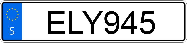 Numer rejestracyjny ELY945 posiada Volvo S70