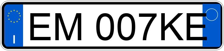 Numer rejestracyjny EM007KE posiada BMW Serie 5