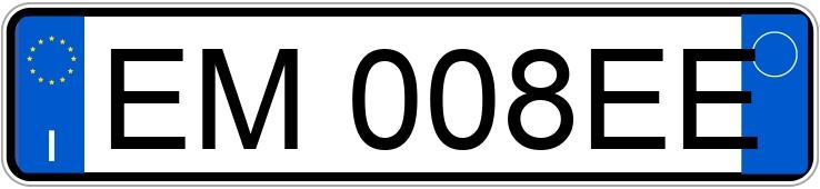 Registreringsnummeret EM008EE har PEUGEOT 308