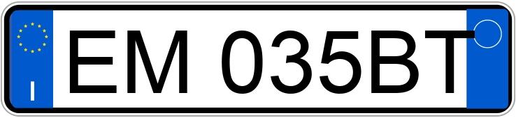 Numer rejestracyjny EM035BT posiada SEAT Ibiza 4a serie