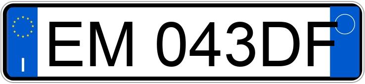 Numer rejestracyjny EM043DF posiada LANCIA Ypsilon 3a serie Numer rejestracyjny EM043DF posiada LANCIA Ypsilon 3a serie