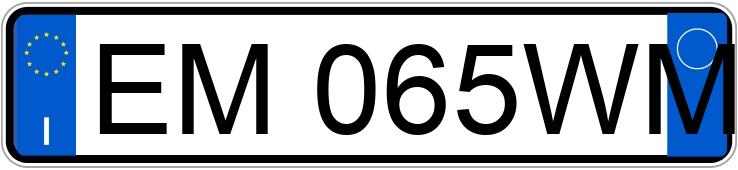 Numer rejestracyjny EM065WM posiada LANCIA Ypsilon 3a serie